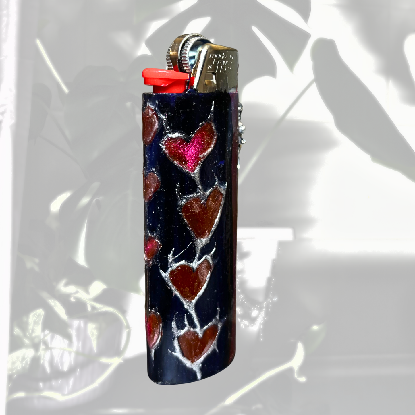 Chrome Queen of Hearts | 1 of 1 Lighter