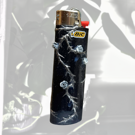 3D Darkness Chrome Rose Thorns | 1 of 1 Lighter
