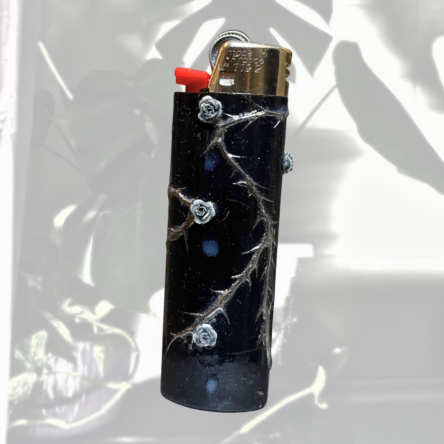 3D Darkness Chrome Rose Thorns | 1 of 1 Lighter