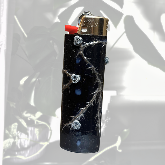 3D Darkness Chrome Rose Thorns | 1 of 1 Lighter