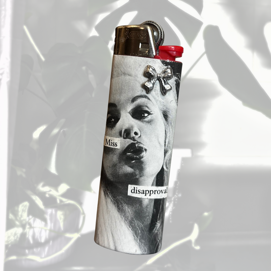 Little Miss Disapproval - Old Hollywood Vintage Magazine Collage | 1 of 1 Lighter