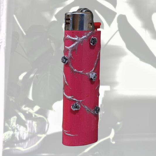 3D Chrome Rose Thorns in Pink