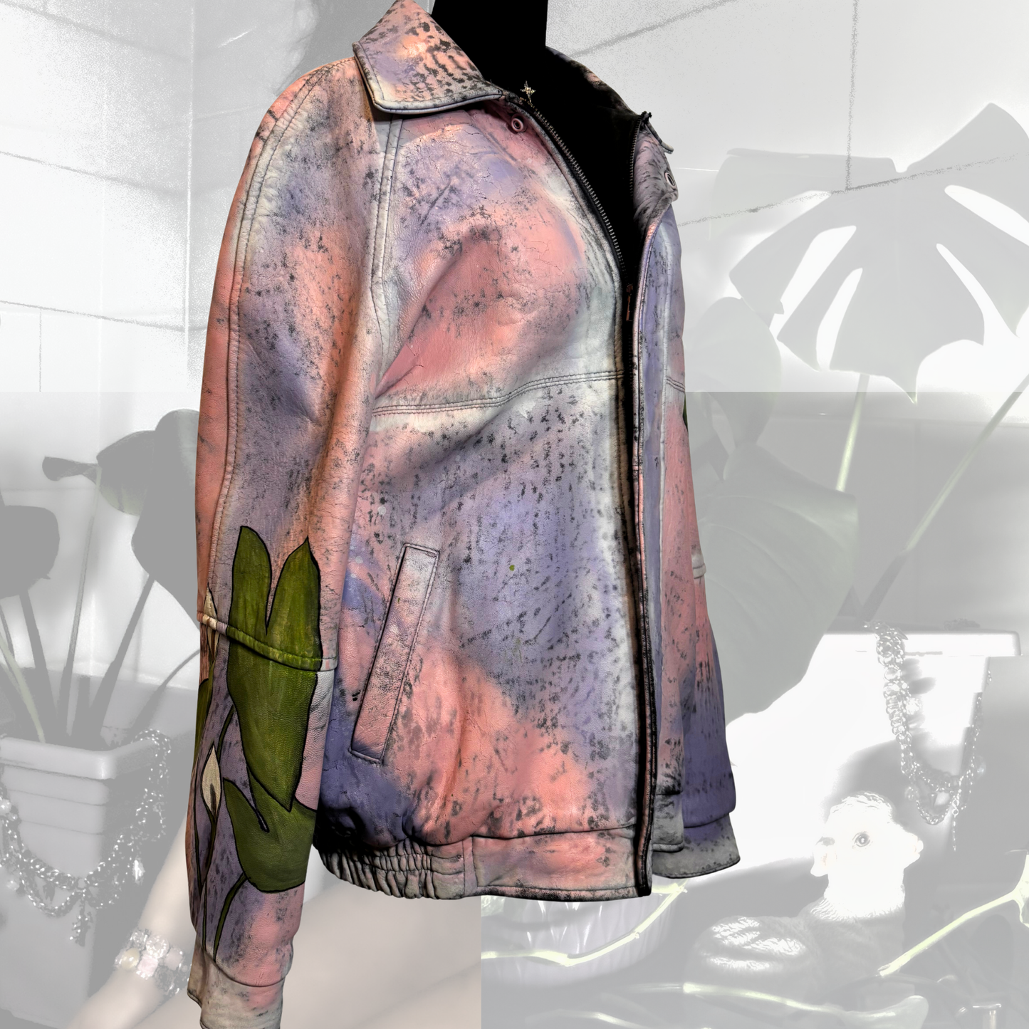 No Particular Reason Just Peace Leather Jacket